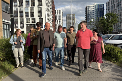 Еженедельный обход территории прошел в жилом комплексе «Скандинавия»