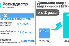Порядка 84 млн выписок о недвижимости запросили москвичи в прошлом году