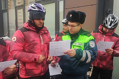 В Коммунарке прошли профилактические мероприятия и рейд по выявлению и пресечению нарушений со стороны велокурьеров