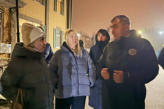 Глава управы провел обход в коттеджном поселке «Кронбург»